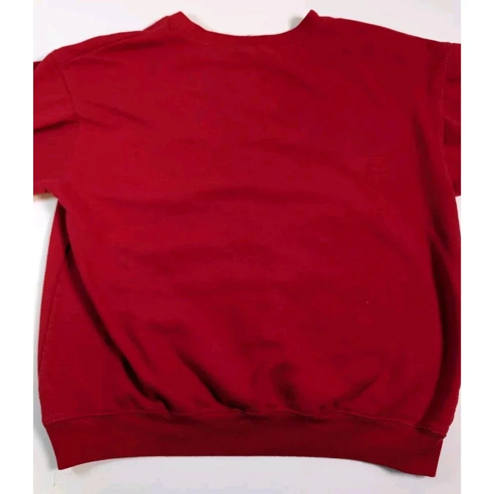 Disney Mickey and Friends Pullover Red sweater crew neck Large EUC
